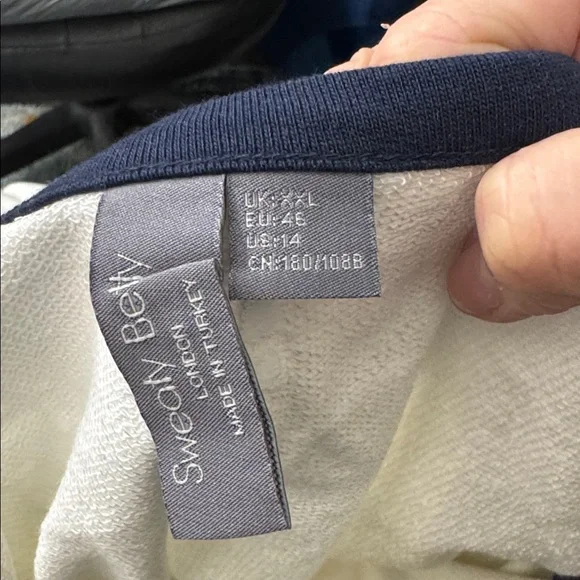 NWT • Sweaty Betty • Casual After Class Tie Waist Romper • Lily White • Size 14 - Picture 5 of 5